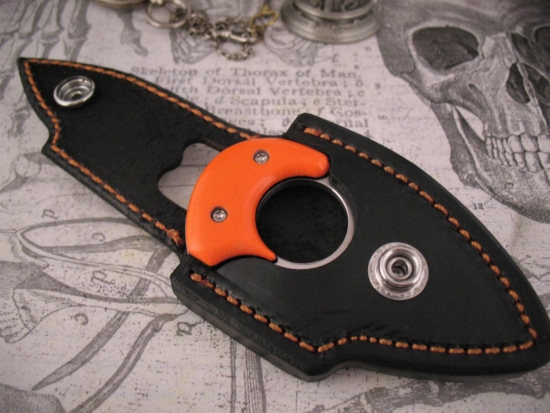 Alan Folts - Presentation Baby Bear - Leather Belt Sheath - Image 7