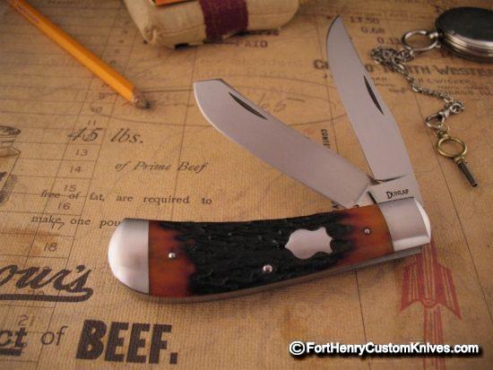 Jim Dunlap - Custom Saddlehorn Trapper - Amber Stag