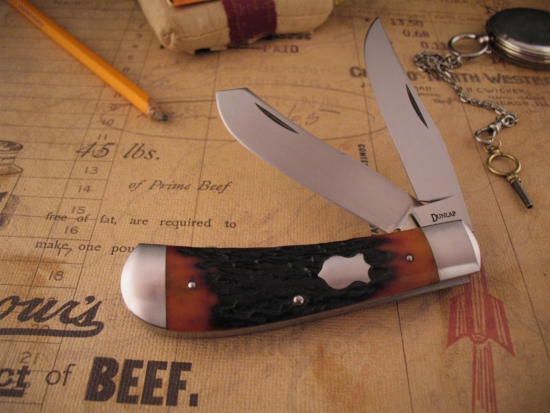 Jim Dunlap - Custom Saddlehorn Trapper - Amber Stag