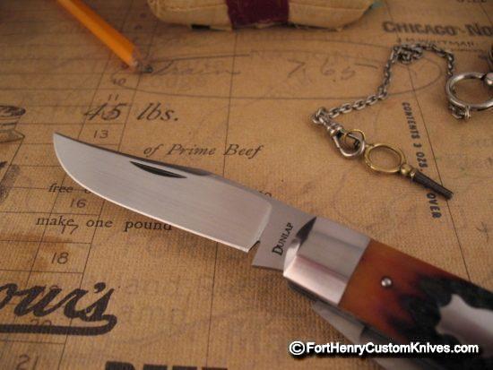 Jim Dunlap - Custom Saddlehorn Trapper - Amber Stag - Image 4