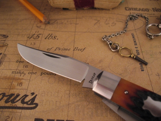 Jim Dunlap - Custom Saddlehorn Trapper - Amber Stag - Image 4
