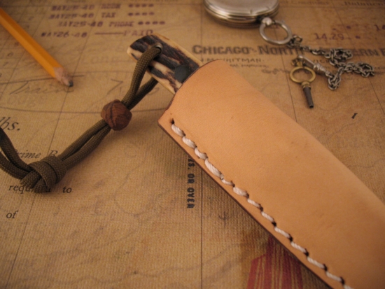 Hiroaki Ohta - Gentleman's Stag Belt Knife - San Mai - Image 7