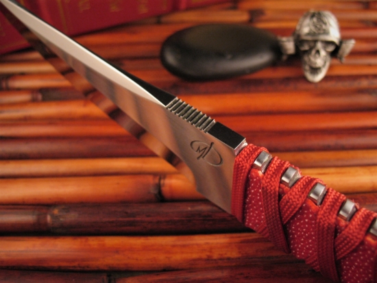 Denis Mura - Custom Kwaiken w/Leather Sheath - Image 4
