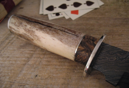 Herb Derr - Gamblers Vest Bowie - New Hand Forged Twist Damascus - Image 4