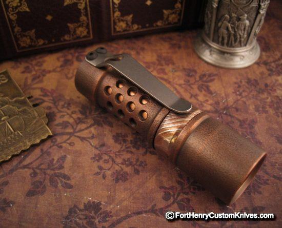 Barrel Custom Flashlight - Custom Copper M2JN - Gen 3