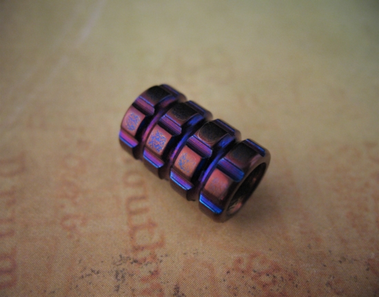 Ti_Gear_Design - Cross Hatched Titanium Bead