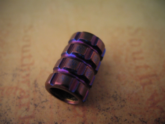 Ti_Gear_Design - Cross Hatched Titanium Bead - Image 2