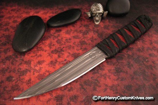 K.C. Gray - Custom Kwai Ken - Damasteel - Two Sheaths