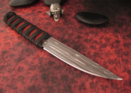 K.C. Gray - Custom Kwai Ken - Damasteel - Two Sheaths - Image 5