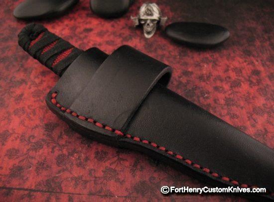 K.C. Gray - Custom Kwai Ken - Damasteel - Two Sheaths - Image 6