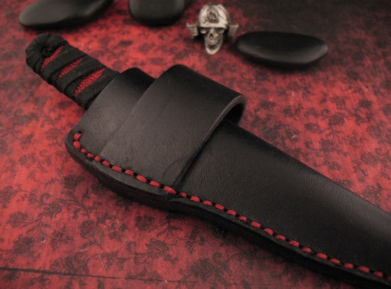 K.C. Gray - Custom Kwai Ken - Damasteel - Two Sheaths - Image 6