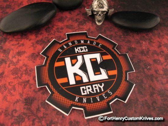 K.C. Gray - Custom Kwai Ken - Damasteel - Two Sheaths - Image 8