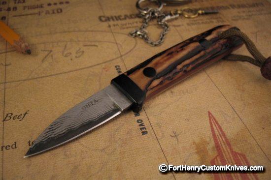 Hiroaki Ohta - Gentleman's Stag Belt Knife - San Mai