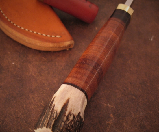Bob Dozier - Custom Classic Hunter - Stacked Leather / Stag - Image 3