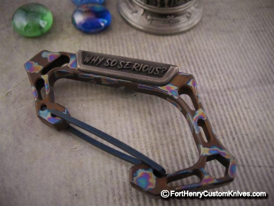 Michael Zieba - NEW C2 Titanium Carabiner - Six Variations - Choice - Custom Multi Bronze Ano w/Silver Joker Insert