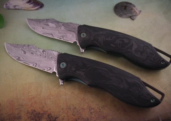 Michael Zieba - S7 - Marble Carbon Fiber - Damasteel Choice