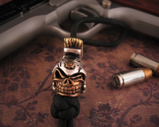 Starlingear - Hand Cast Mixed Metal Spartan Slickster Bead - Image 2