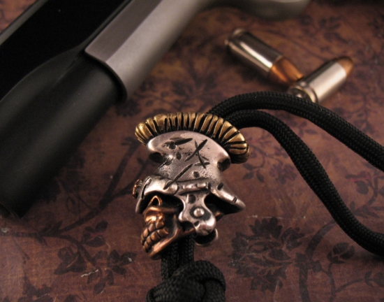 Starlingear - Hand Cast Mixed Metal Spartan Slickster Bead - Image 3