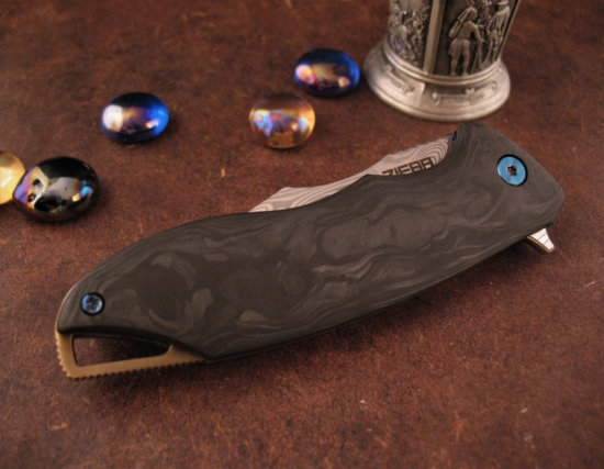 Michael Zieba - Customized S7 - Damasteel - Koi Etch - Image 2