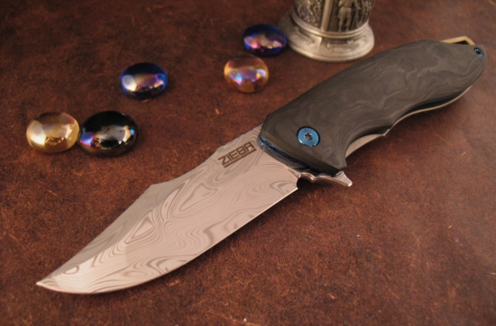 Michael Zieba - Customized S7 - Damasteel - Koi Etch