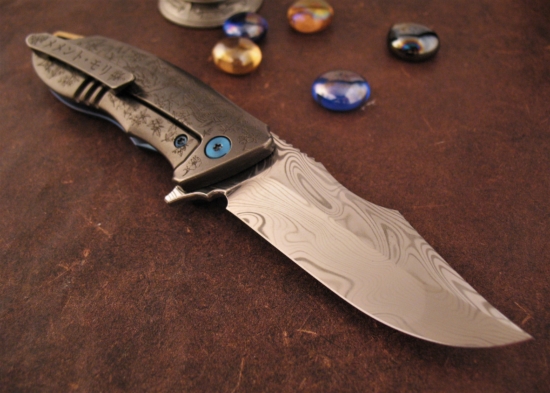 Michael Zieba - Customized S7 - Damasteel - Koi Etch - Image 7