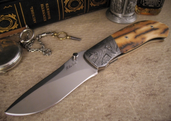 Mike Irie - Presentation Model 1 - Sambar Stag / Damascus