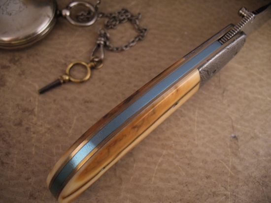 Mike Irie - Presentation Model 1 - Sambar Stag / Damascus - Image 7