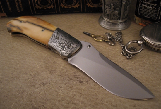 Mike Irie - Presentation Model 1 - Sambar Stag / Damascus - Image 8