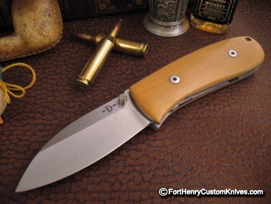 Bob Dozier - Custom Pro Skinner Framelock - Ancient Ivory