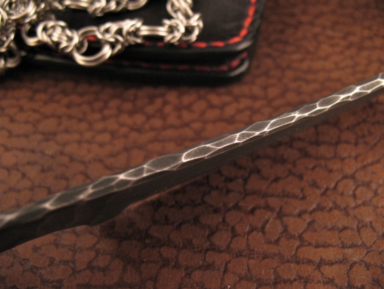 Vardi - Large Custom Leather Wallet - Hidden Knife - w/Chain - Image 7