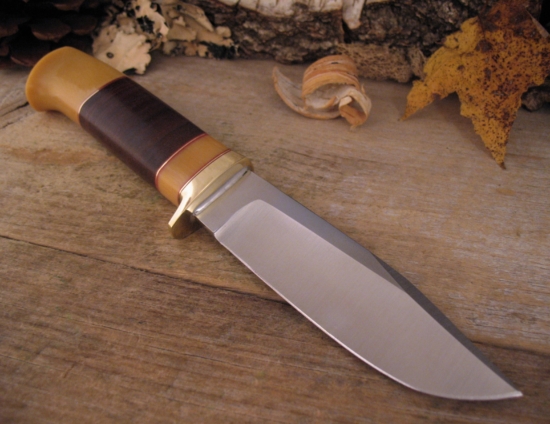 Bob Dozier - RARE ~ Sisu Hunter - San Mai Blade Steel - Image 6