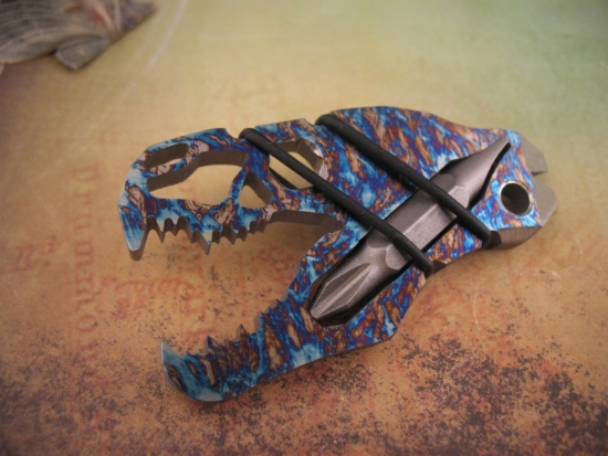Thompson Knife & Tool - Ti-Rex Titanium Multi Tool - Custom Ano