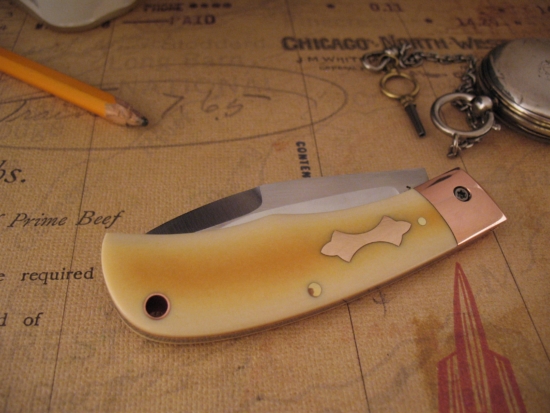 Chris Taylor - Nessmuk Tanto - Westinghouse Handle - Copper Shield - Image 2