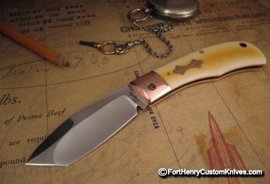 Chris Taylor - Nessmuk Tanto - Westinghouse Handle - Copper Shield
