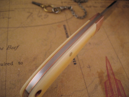 Chris Taylor - Nessmuk Tanto - Westinghouse Handle - Copper Shield - Image 4