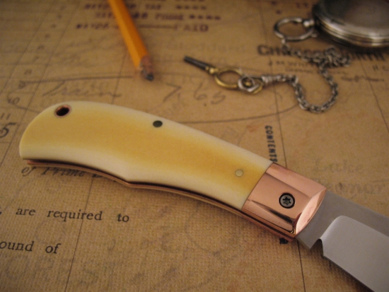 Chris Taylor - Nessmuk Tanto - Westinghouse Handle - Copper Shield - Image 5