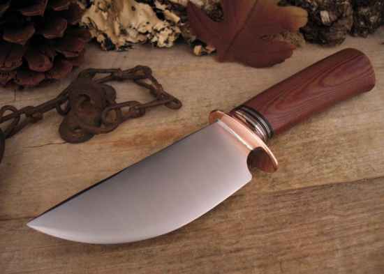 Mike Malosh - Hand Forged Skinner - Copper Guard
