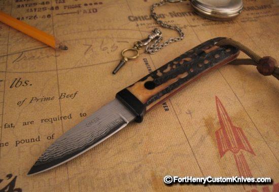 Hiroaki Ohta - Gentleman's Stag Belt Knife - San Mai