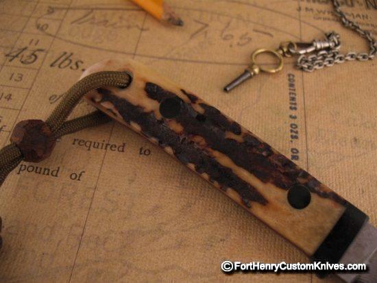 Hiroaki Ohta - Gentleman's Stag Belt Knife - San Mai - Image 4