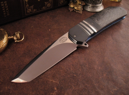 Herucus Blomerus - Large Gentlemans Tanto Flipper - Zirc Accents