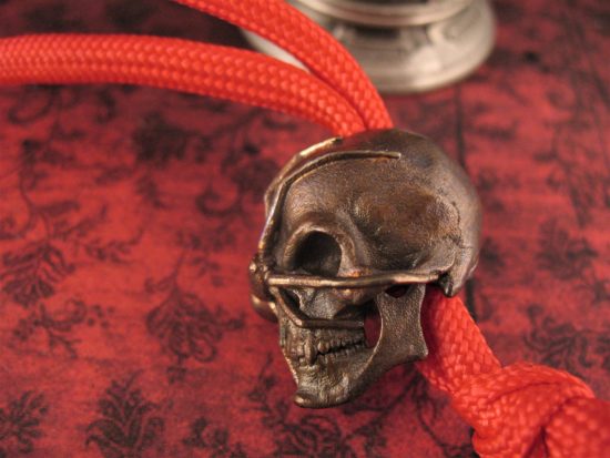 Michael Zieba - Limited Edition - Spider Skull Bead - Size/Metal Choices - Image 5