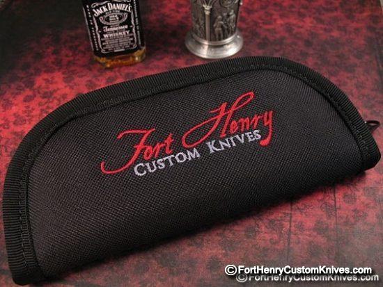 Fort Henry Custom Knives - Custom Embroidered Zipper Storage Case - Various Sizes - Small - 6"
