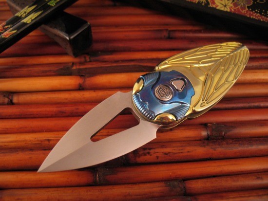 Rike Knife - Cicada Flipper - Custom Anodizing - In Stock