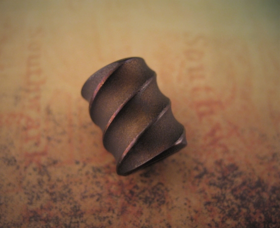 Ti_Gear_Design - Lg Spiral Titanium Bead