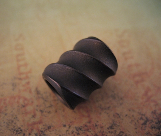 Ti_Gear_Design - Lg Spiral Titanium Bead - Image 3