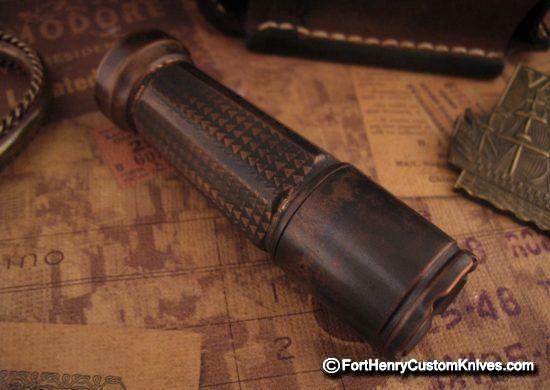 Mitch Lum / Dawson Machine - Laulima Custom Copper Todai - Starlingear Leather Pouch - Image 2