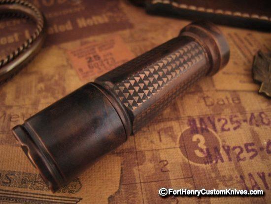 Mitch Lum / Dawson Machine - Laulima Custom Copper Todai - Starlingear Leather Pouch