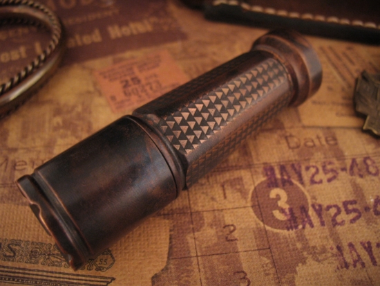 Mitch Lum / Dawson Machine - Laulima Custom Copper Todai - Starlingear Leather Pouch