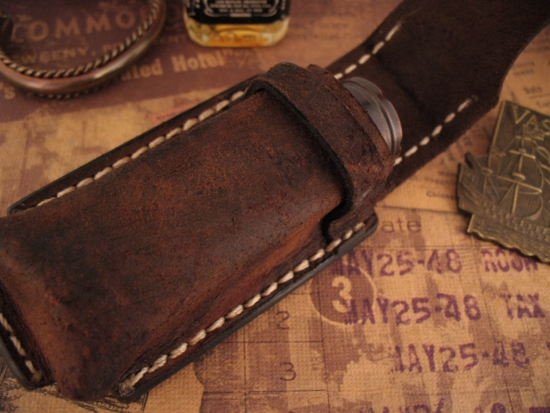 Mitch Lum / Dawson Machine - Laulima Custom Copper Todai - Starlingear Leather Pouch - Image 6