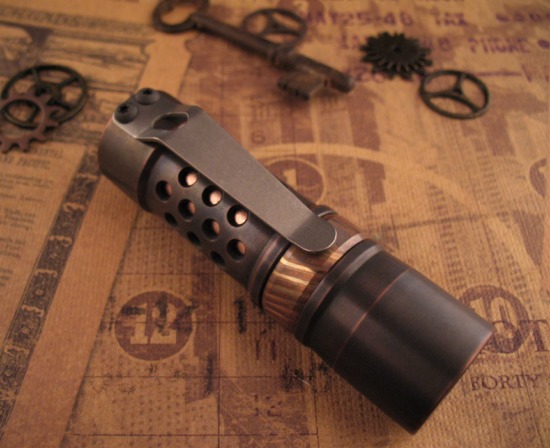 Barrel Custom Flashlight - Custom Copper M2JN - Gen 3